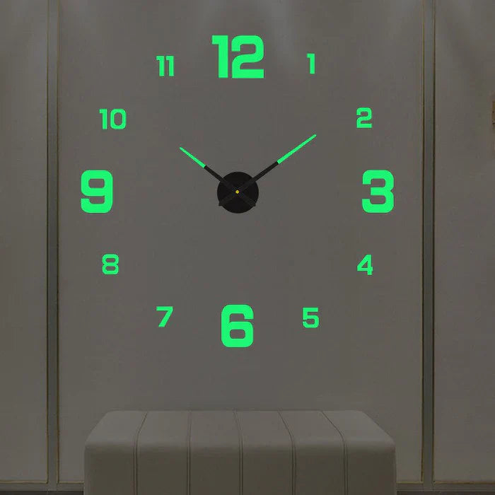 Wanduhr | Do-it-yourself Einzigartig Stilvoll Kreativ Leuchtend Vielseitig-Zahlen – Leuchtend-60-100 cm-Luzern Mode