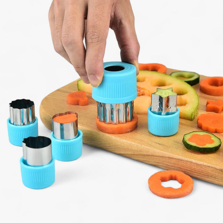 Lebensmittel-Ausstecher-Set | 3-teilig Herz Stern Blume | Edelstahl | Langlebig & Kreativ-Luzern Mode