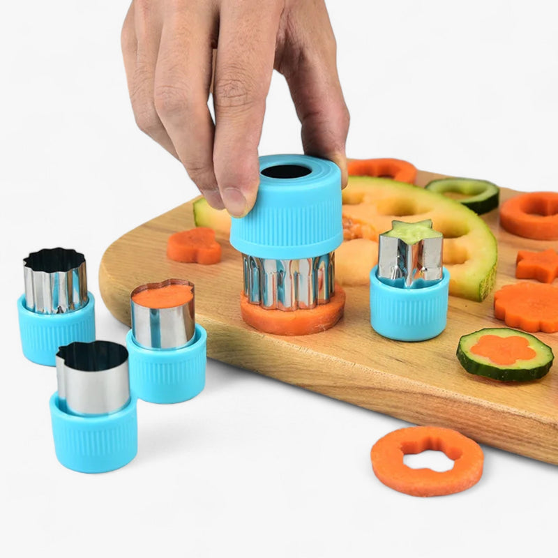 Lebensmittel-Ausstecher-Set | 3-teilig Herz Stern Blume | Edelstahl | Langlebig & Kreativ-Luzern Mode
