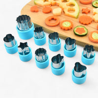 Lebensmittel-Ausstecher-Set | 3-teilig Herz Stern Blume | Edelstahl | Langlebig & Kreativ-Luzern Mode