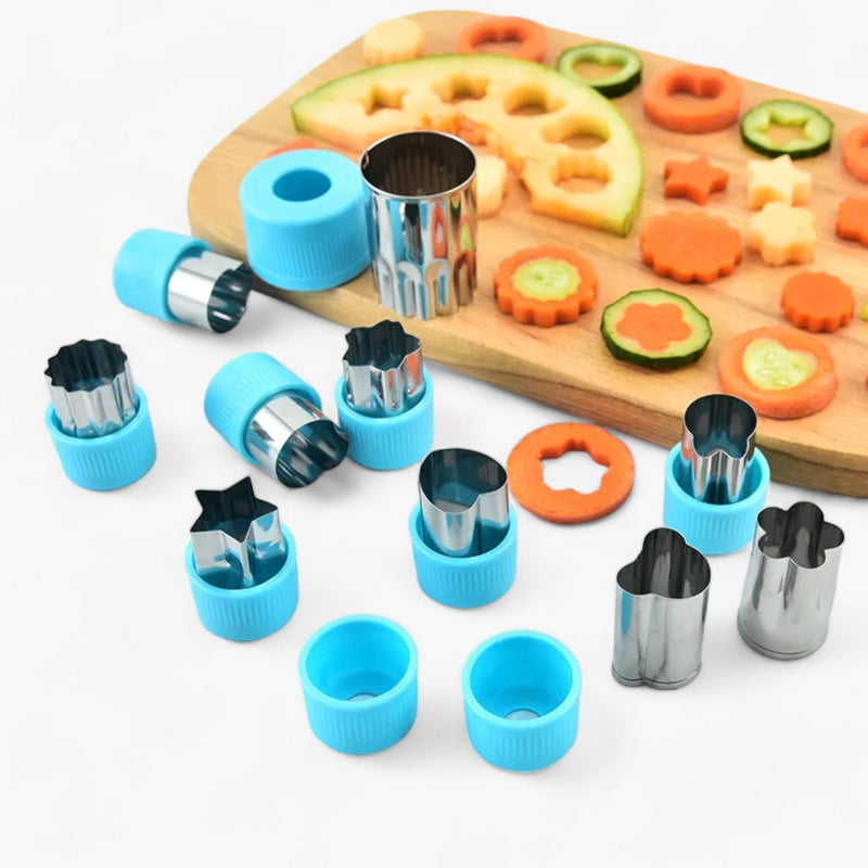 Lebensmittel-Ausstecher-Set | 3-teilig Herz Stern Blume | Edelstahl | Langlebig & Kreativ-Luzern Mode