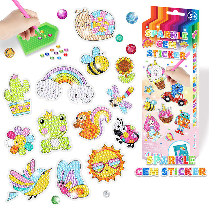 Diamantsticker-Set | Kreativ DIY Kunst Vielseitig Langlebig-Tiere-Luzern Mode