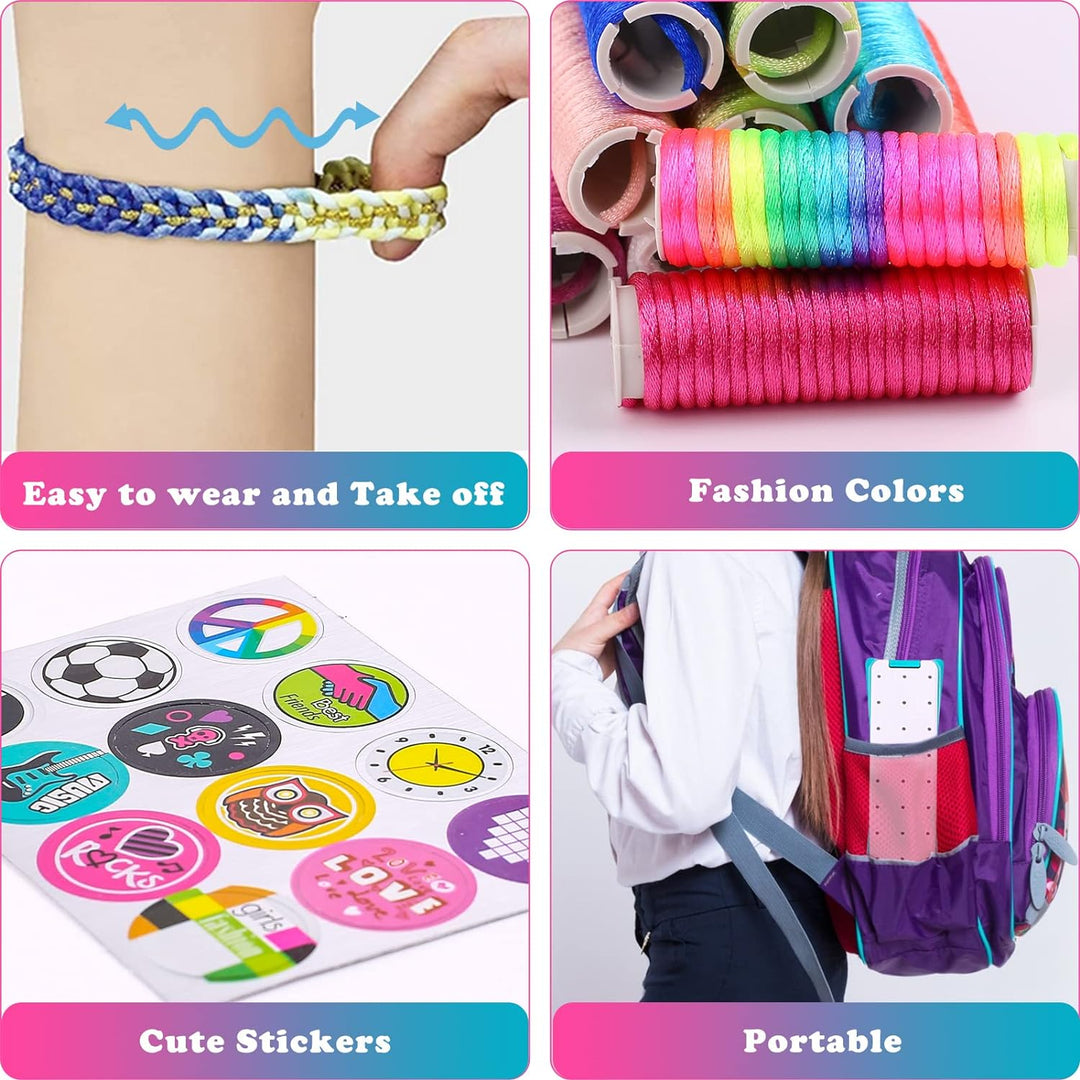 DIY Flechtarmband Bastelset für Kinder - Kreatives Zubehör-Luzern Mode