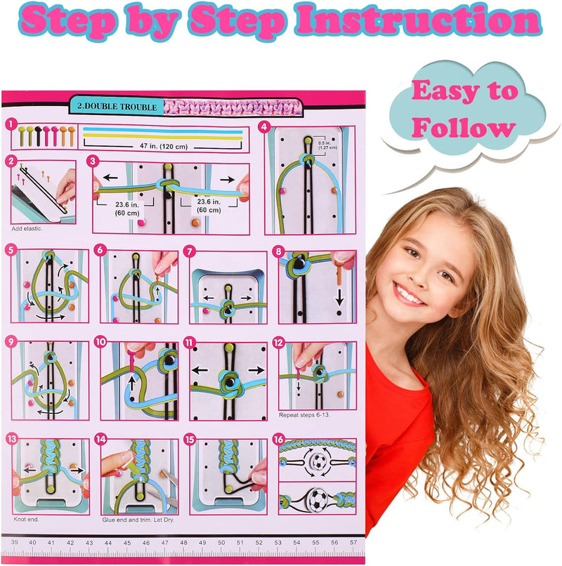 DIY Flechtarmband Bastelset für Kinder - Kreatives Zubehör-Luzern Mode