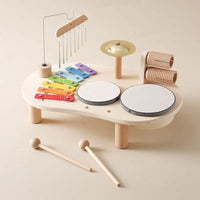 Spielzeug Musikstation | Holz | Langlebig | 3+ Jahre | Vielseitig | Interaktiv-Luzern Mode
