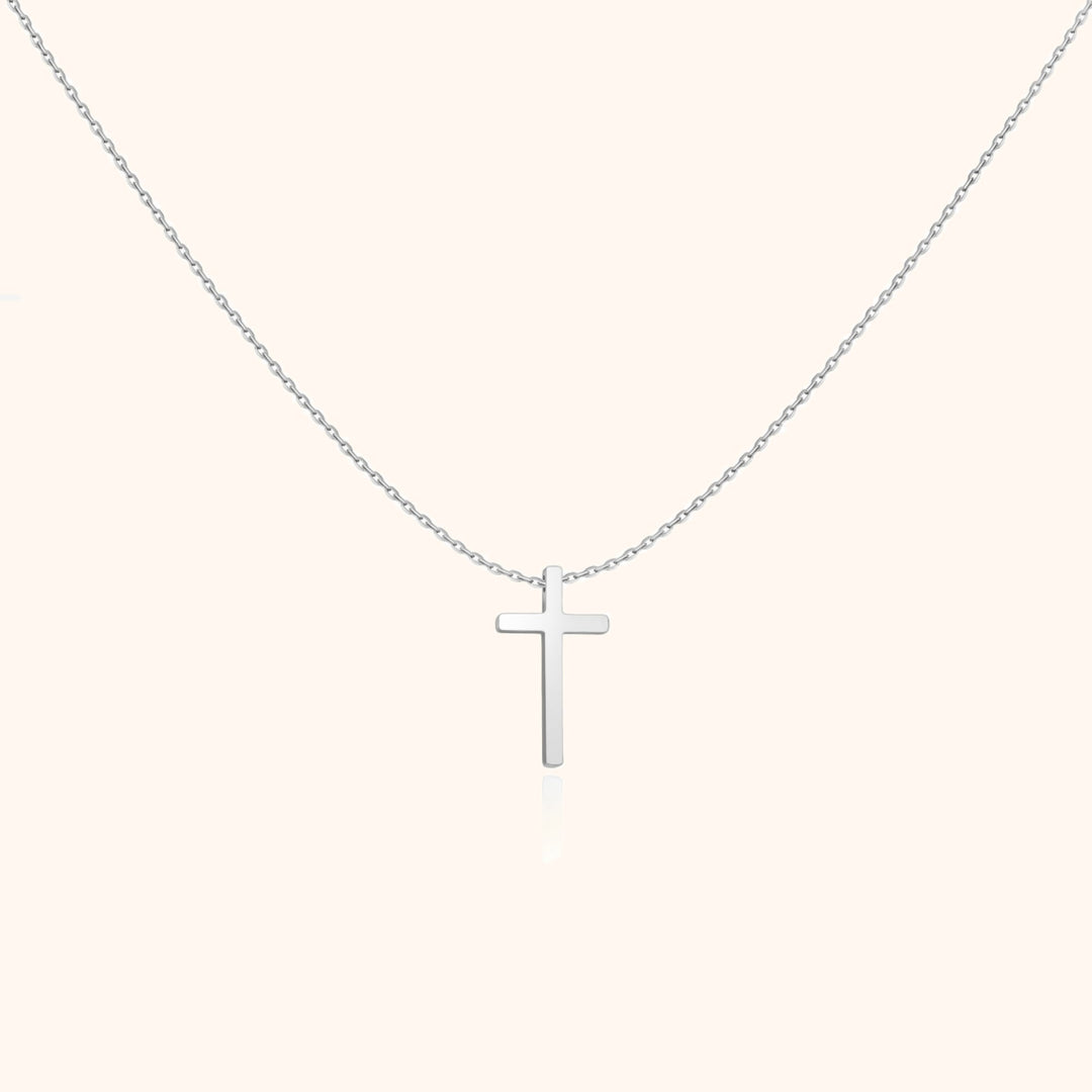Kreuzanhänger-Halskette | Sterling-Silber Stilvoll Langlebig Glauben Einzigartig-Silber-Luzern Mode