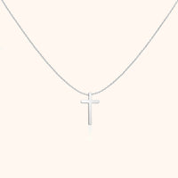 Kreuzanhänger-Halskette | Sterling-Silber Stilvoll Langlebig Glauben Einzigartig-Silber-Luzern Mode