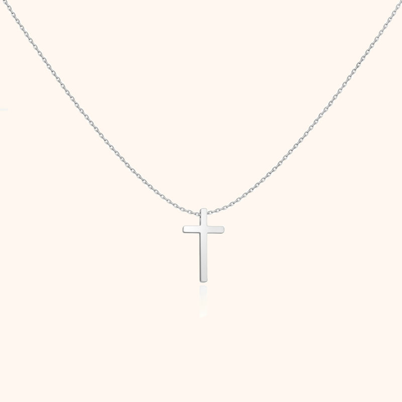 Kreuzanhänger-Halskette | Sterling-Silber Stilvoll Langlebig Glauben Einzigartig-Silber-Luzern Mode