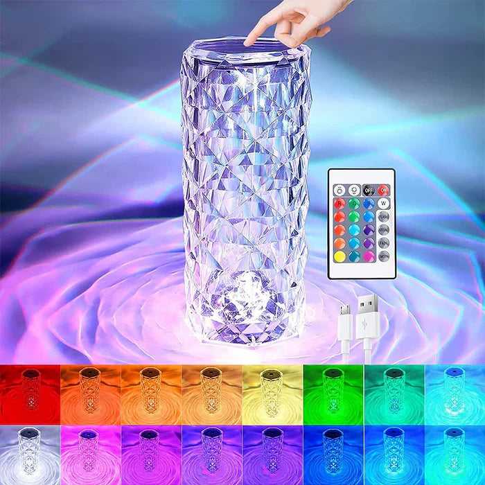 LED-Kristall-Lampe | Stimmungsvolles Design Einzigartig Stilvoll Vielseitig Langlebig-Luzern Mode