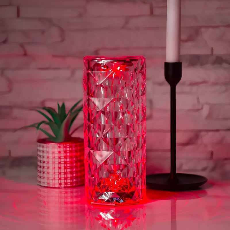Kristall-Tischlampe | Touch-Steuerung | USB-C | Wiederaufladbar | Bunt-Luzern Mode