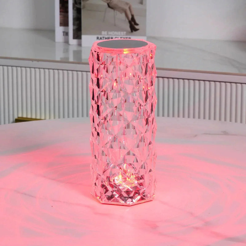 Kristall-Tischlampe | Touch-Steuerung | USB-C | Wiederaufladbar | Bunt-Luzern Mode