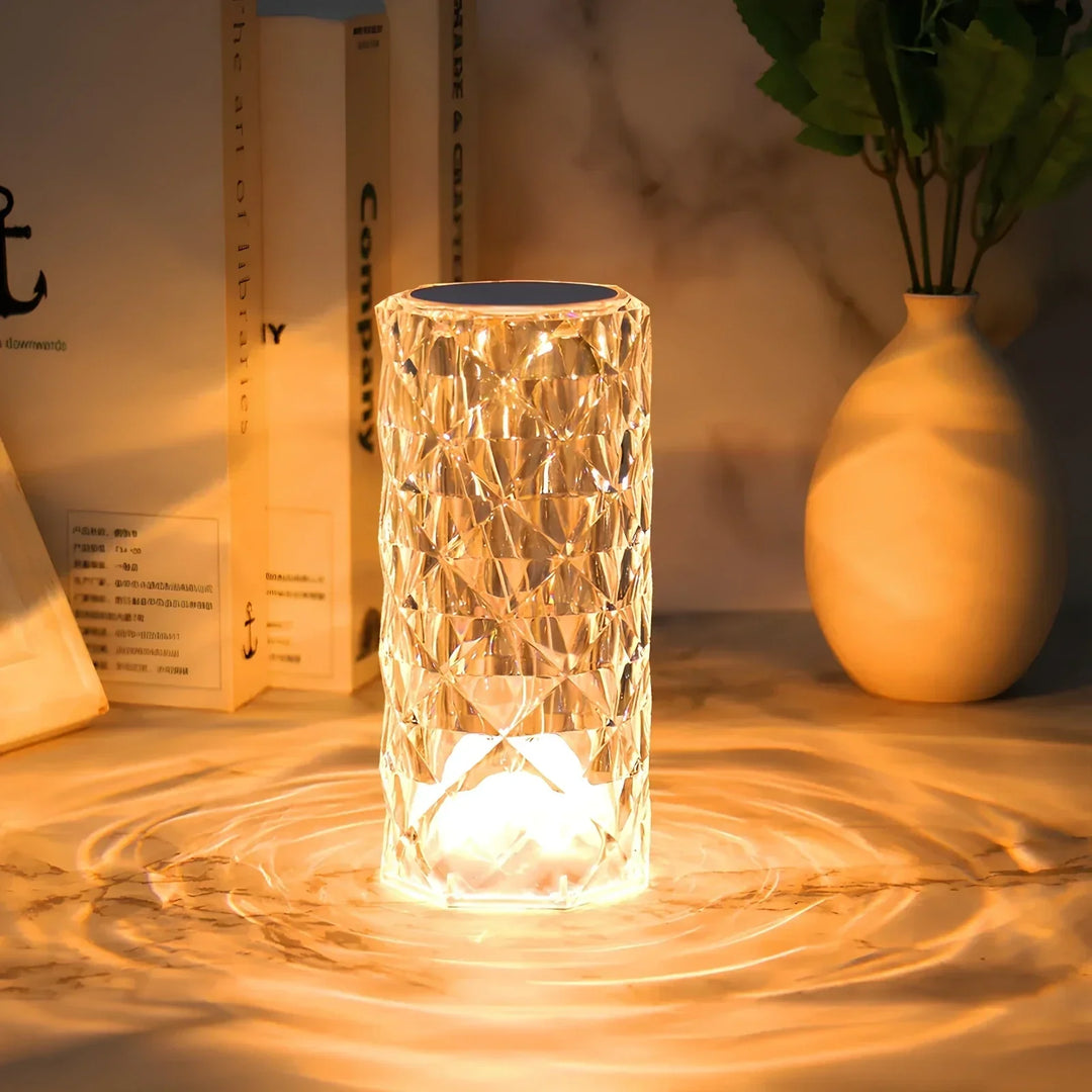 Kristall-Tischlampe | Touch-Steuerung | USB-C | Wiederaufladbar | Bunt-Luzern Mode