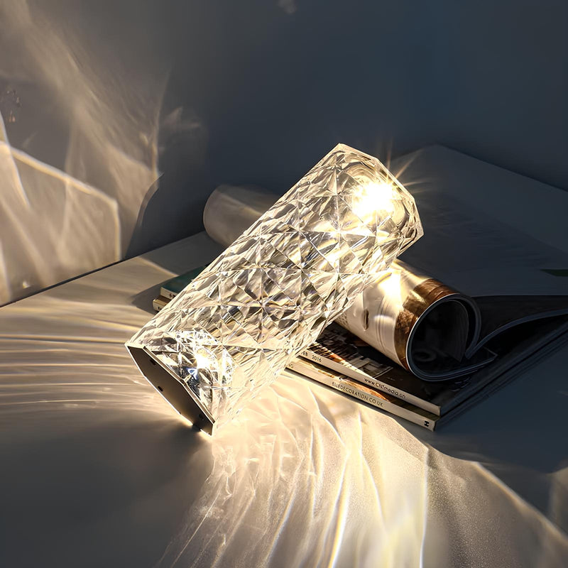Kristall-Tischlampe | Touch-Steuerung | USB-C | Wiederaufladbar | Bunt-Luzern Mode
