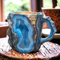 Kaffeetasse | Kristall Stilvoll Nachhaltig Vielseitig Modern Luxus 350 ML-Blauw-Luzern Mode