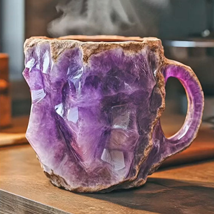 Kaffeetasse | Kristall Stilvoll Nachhaltig Vielseitig Modern Luxus 350 ML-Lila-Luzern Mode