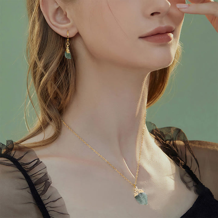 Schmuckset für Damen | Kristalle | Halskette | Ohrringe-Luzern Mode