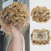 Knot Haarverlängerung | Elastisch | Lockig | Weich | Synthetisch-12#-Luzern Mode