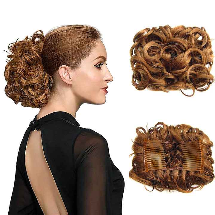 Knot Haarverlängerung | Elastisch | Lockig | Weich | Synthetisch-17#-Luzern Mode