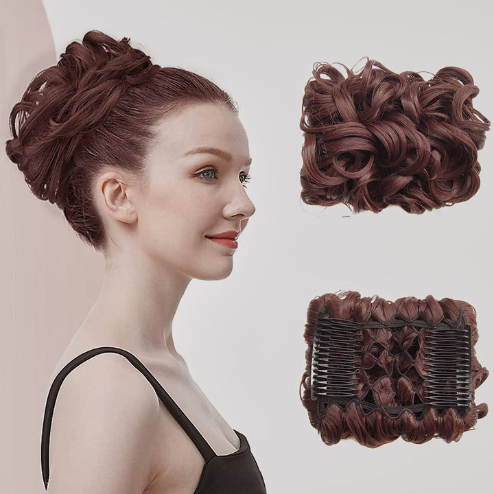 Knot Haarverlängerung | Elastisch | Lockig | Weich | Synthetisch-18#-Luzern Mode