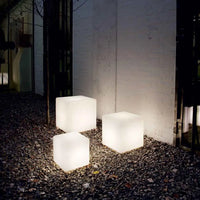 Kubus Gartenlampe | Solarenergie | Wiederaufladbar | Mehrfarbig | USB-10 cm-Luzern Mode