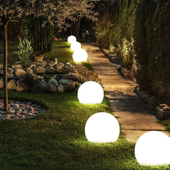 Tuinlampe | Rund Wiederaufladbar Kabellos Langlebig Stilvoll Vielseitig-Luzern Mode