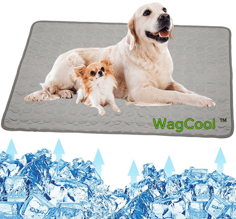 Hundematte | Kühlend Sommer Ice-Silk Tragbar Langlebig Waschbar-XS 40x30cm-Grau-Luzern Mode