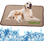 Hundematte | Kühlend Sommer Ice-Silk Tragbar Langlebig Waschbar-XS 40x30cm-Kaffee-Luzern Mode