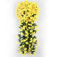 Kunstorchidee Cascade | 90CM | Nachhaltig | Detailliert | Farbig-Gelb-Luzern Mode