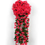 Kunstorchidee Cascade | 90CM | Nachhaltig | Detailliert | Farbig-Rot-Luzern Mode