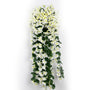 Kunstorchidee Cascade | 90CM | Nachhaltig | Detailliert | Farbig-Weiß-Luzern Mode