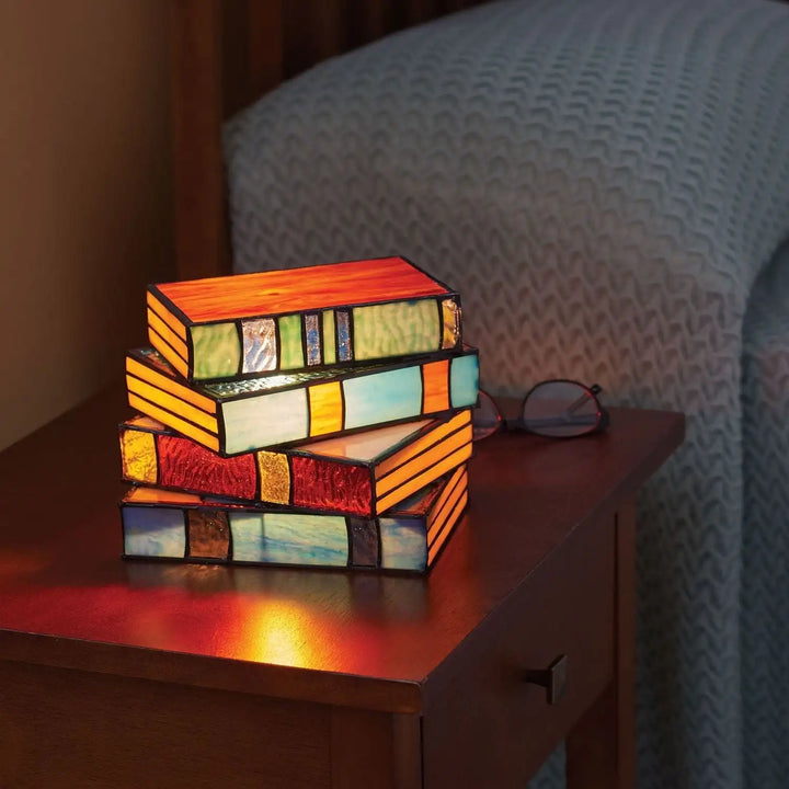 Tischlampe | Bücher Einzigartig Mehrfarbig Künstlerisch Langlebig Auffällig-Luzern Mode