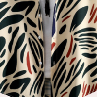 Abstraktes Muster Kleid Damen - Elegantes Design Mode-Luzern Mode
