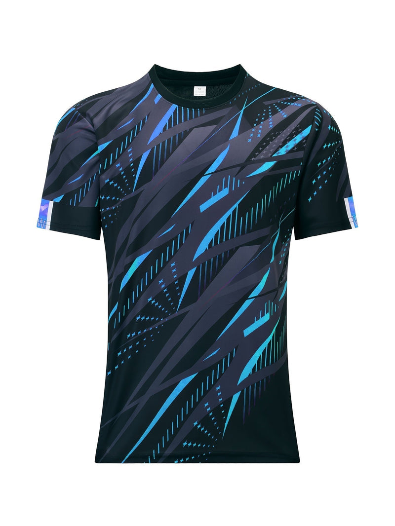 Herren T-Shirt 1+1 GRATIS | gestreiftes Shirt Sommer | stylisch bequem | bunt cool-Blau-S-Luzern Mode