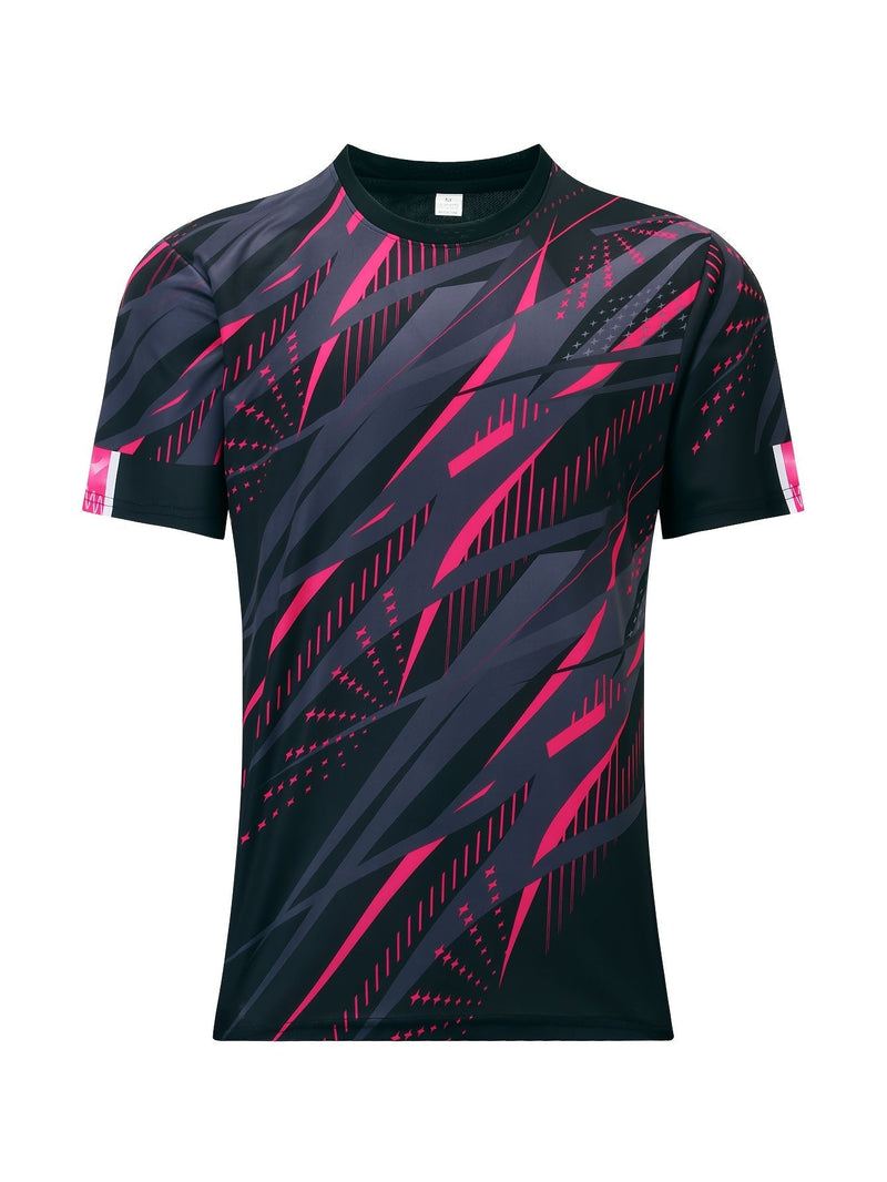 Herren T-Shirt 1+1 GRATIS | gestreiftes Shirt Sommer | stylisch bequem | bunt cool-Rot-S-Luzern Mode