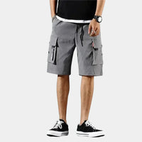 Herren Cargo Shorts | Baumwolle | Loose Fit | Elastischer Bund -Luzern Mode