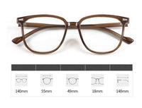 Herren Vollrandbrille mit rechteckigem Rahmen 140mm-Luzern Mode