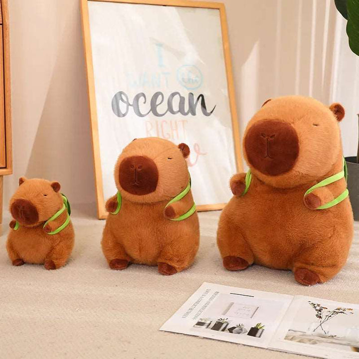 Capybara-Kuscheltier | Weich | Niedlich | Schildkrötenrucksack | Vielseitig-Luzern Mode