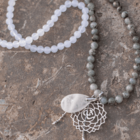 Multi-Edelstein Mala | Halskette | Armband | Stilvoll | Vielseitig | Nachhaltig | Balance-Luzern Mode