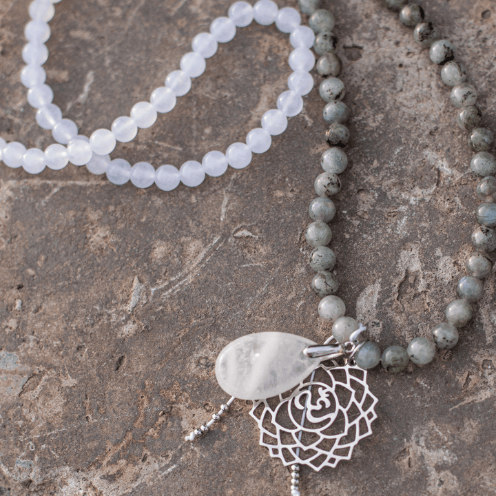 Multi-Edelstein Mala | Halskette | Armband | Stilvoll | Vielseitig | Nachhaltig | Balance-Luzern Mode