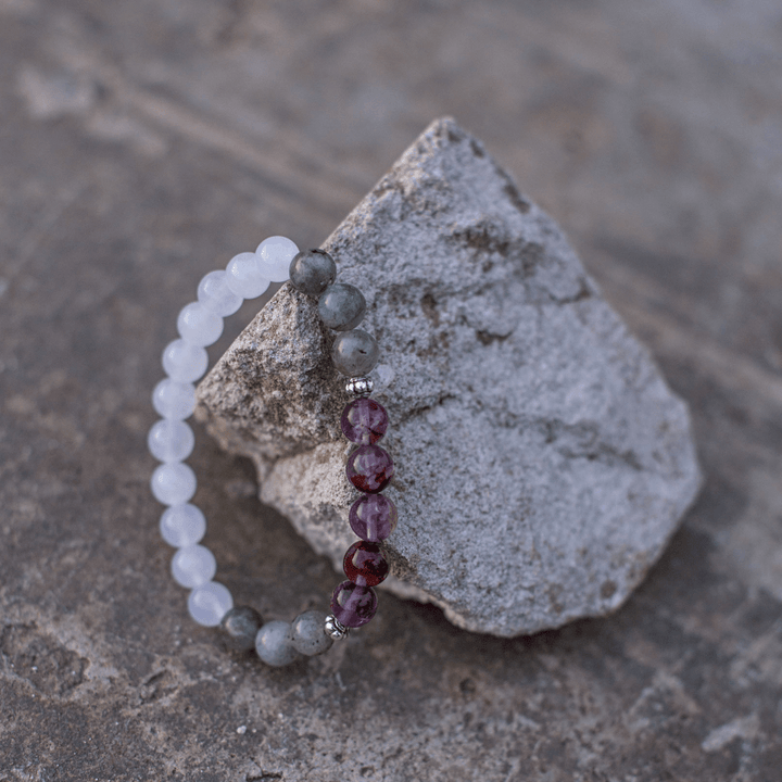Multi-Edelstein Mala | Halskette | Armband | Stilvoll | Vielseitig | Nachhaltig | Balance-Luzern Mode