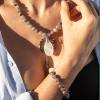 Multi-Edelstein Mala | Halskette | Armband | Stilvoll | Vielseitig | Nachhaltig | Balance-Luzern Mode