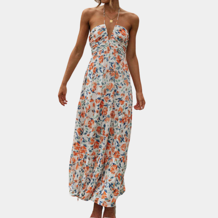 Lange Sommerkleid mit Neckholder – Soraya