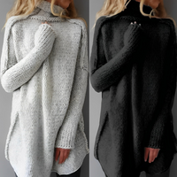 Damen Strickpullover mit Rollkragen - Kuscheliger Oversize Look-Luzern Mode