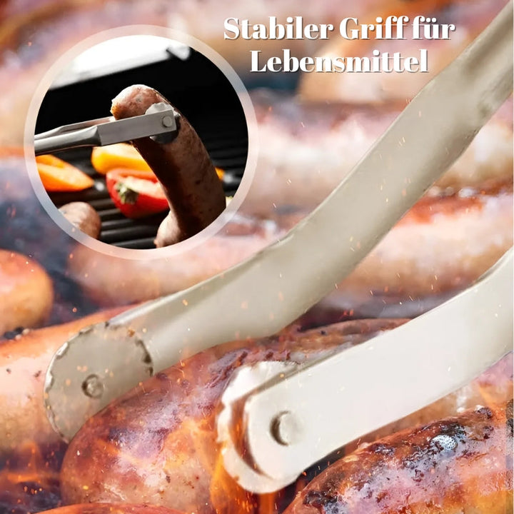 BBQ-Zange | Langlebig | Vielseitig | Edelstahl | Hitzebeständig | Geschenkidee-Luzern Mode