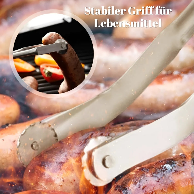 BBQ-Zange | Langlebig | Vielseitig | Edelstahl | Hitzebeständig | Geschenkidee-Luzern Mode