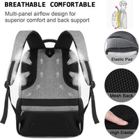 Dunne anti-diefstal laptoprugzak met USB-oplaadpoort