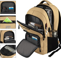 Dunne anti-diefstal laptoprugzak met USB-oplaadpoort
