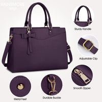 Wasserdichte Laptop-Tasche aus PU-Leder mit multifunktionalem Design für Damen