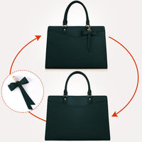 Wasserdichte Laptop-Tasche aus PU-Leder mit multifunktionalem Design für Damen