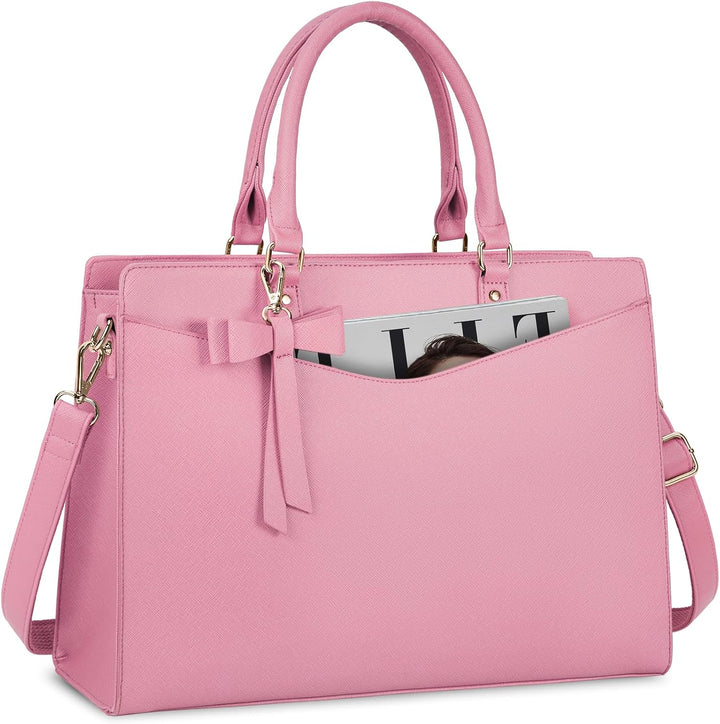 Wasserdichte Laptop-Tasche aus PU-Leder mit multifunktionalem Design für Damen